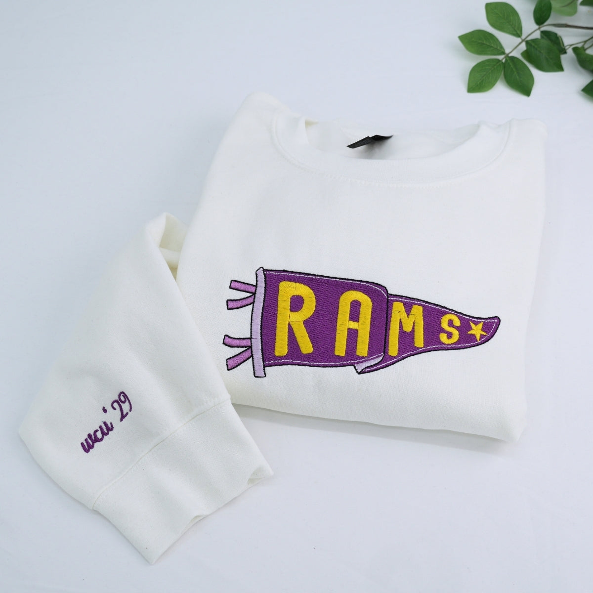 College Spirit Sweatshirts - Custom Embroidered University Hoodies - Alumni Student Pride Gift Graduation Back to School