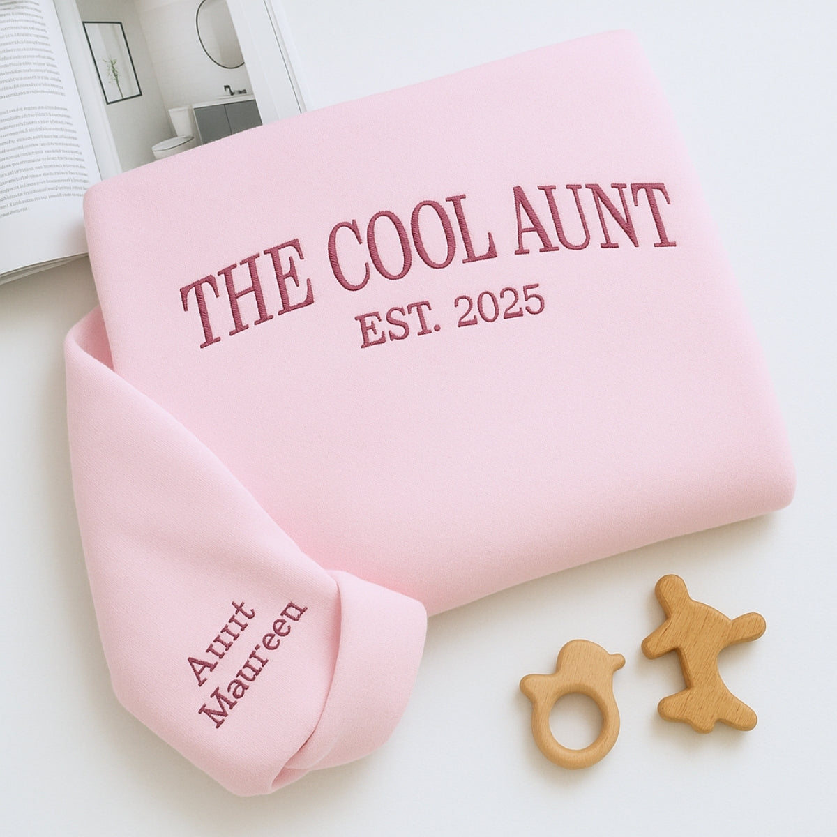 Individuell bestickte Engel- und Dämonenkatze-Kapuzenpullover für Paare