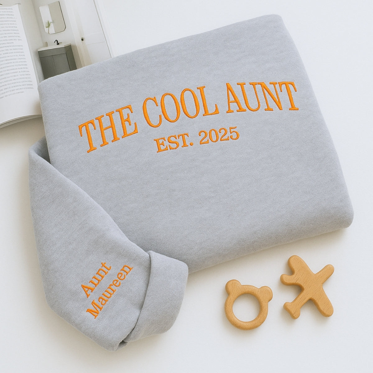 Individuell bestickte Engel- und Dämonenkatze-Kapuzenpullover für Paare