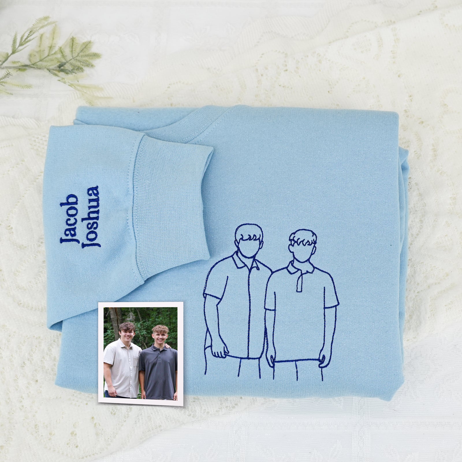 Sweats à capuche assortis brodés personnalisés avec ange et chat démon pour couples