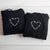 Custom Embroidered Barbwire Heart Matching Hoodies for Couples