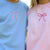 Custom Embroidered Bow Ribbon Heart Matching Hoodies for Couples