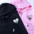 Custom Embroidered Fire Heart Matching Hoodies for Couples