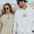 Custom Embroidered I Love My Boyfriend And Girlfriend Matching Hoodies for Couples