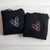 Custom Embroidered Paperclip Heart Matching Hoodies for Couples