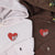 Custom Embroidered Skeleton Rib Heart Matching Hoodies for Couples