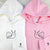 Custom Embroidered Strawberry Snail Matching Hoodies for Couples