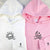 Custom Embroidered Sun and Moon Wave Matching Hoodies for Couplesa