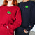 Custom Embroidered Sushi Frogs Matching Hoodies for Couples