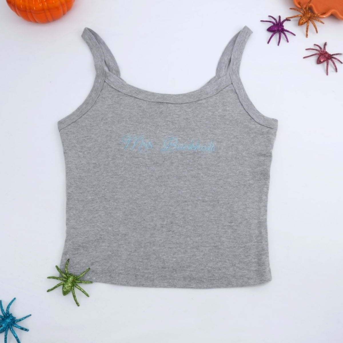 Custom Mrs Tank Top - Personalized Embroidered Wife Tank - Perfect Anniversary Valentine's Gift