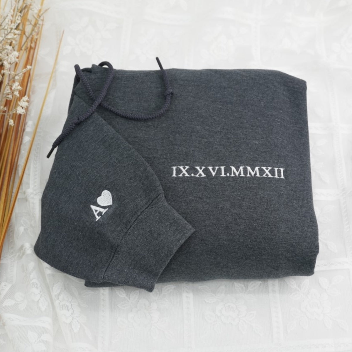 Sweats à capuche assortis brodés personnalisés avec ange et chat démon pour couples