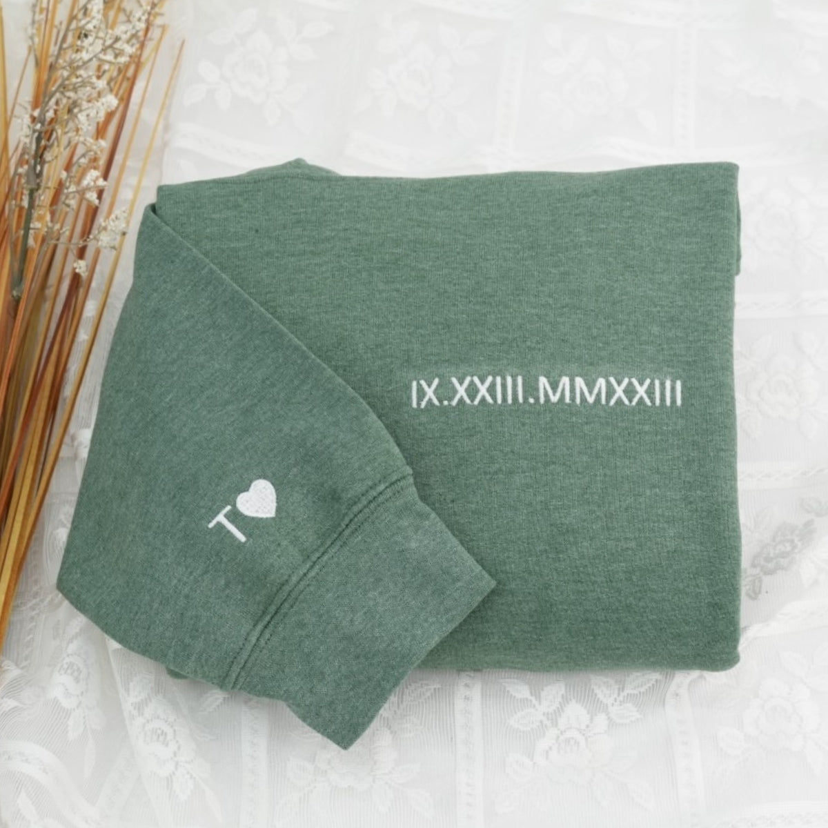 Custom Anniversary Date Sweatshirts - Personalized Roman Numeral Couples - Perfect Wedding Anniversary Gift