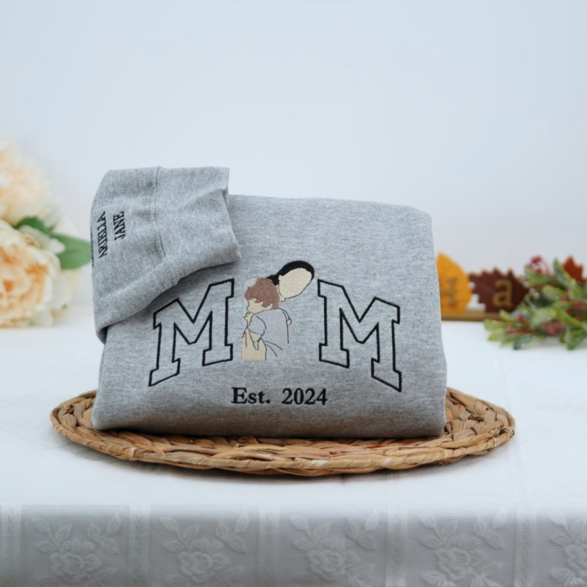 Custom Aunt Hoodies - Auntie Embroidered Sweatshirts - Perfect New Aunt Gift