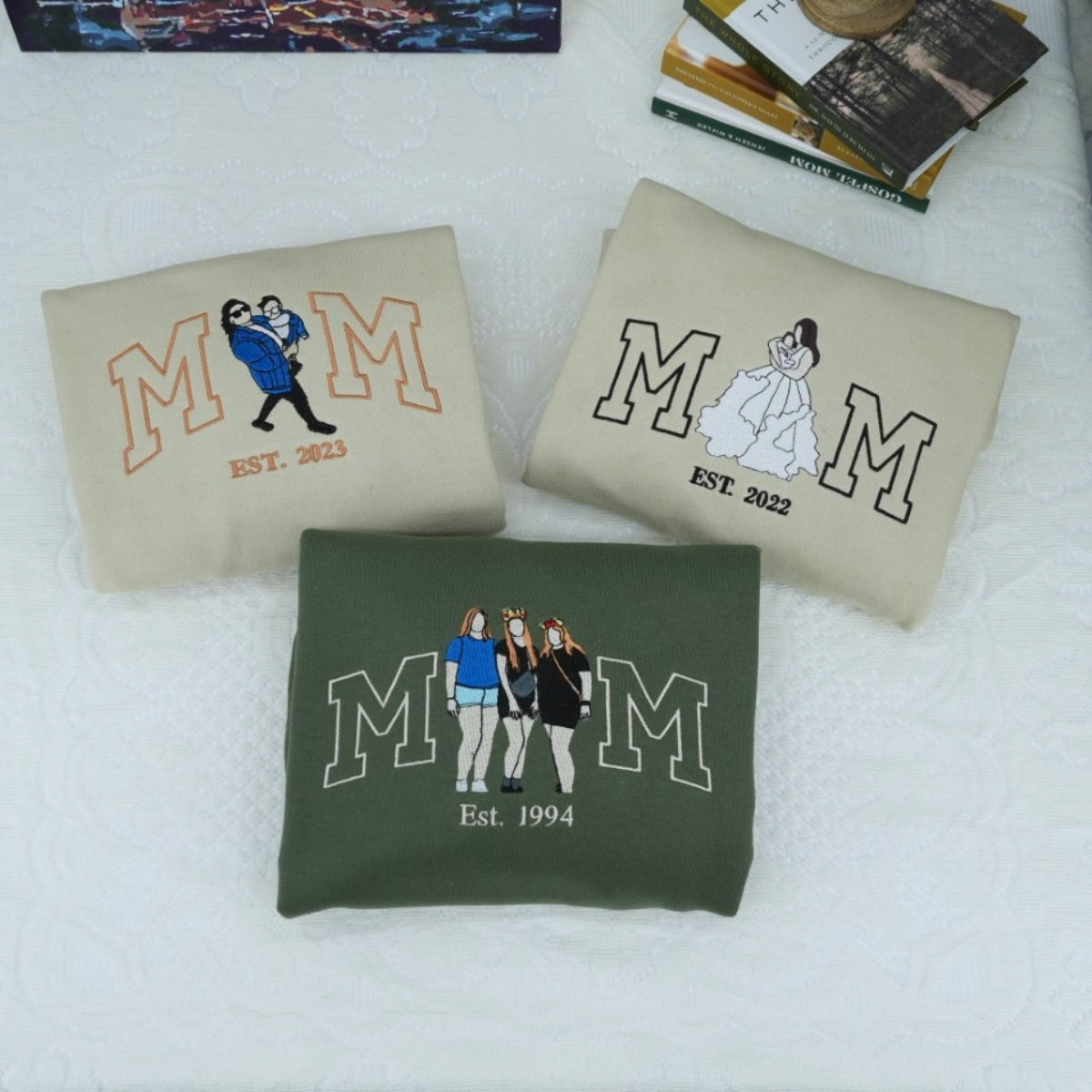 Custom Aunt Hoodies - Auntie Embroidered Sweatshirts - Perfect New Aunt Gift