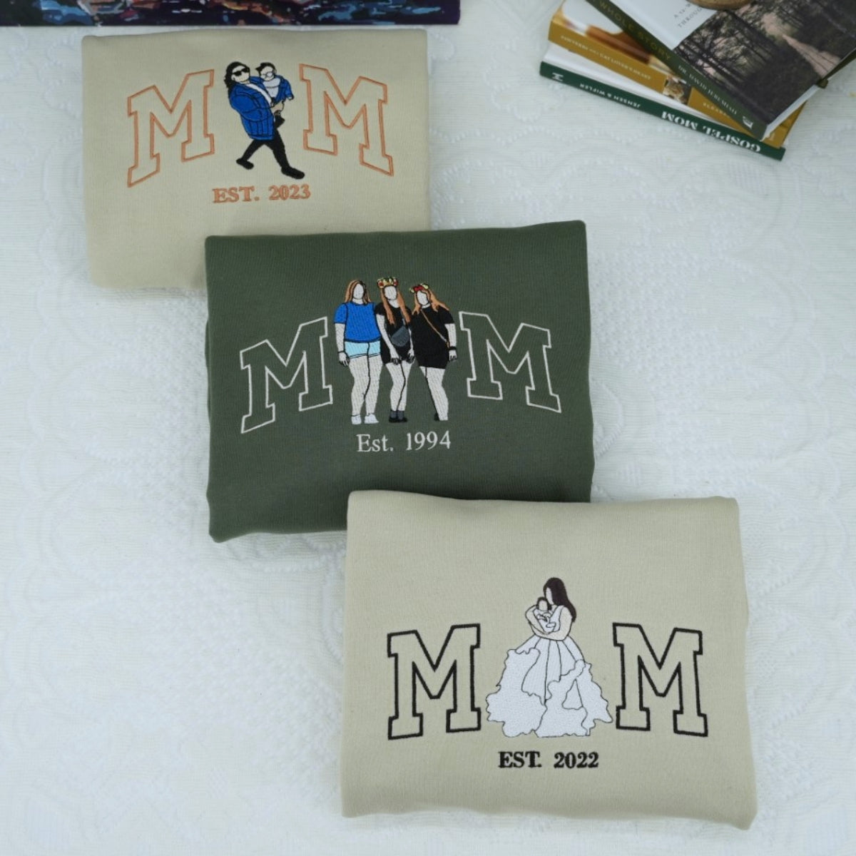 Custom Aunt Hoodies - Auntie Embroidered Sweatshirts - Perfect New Aunt Gift