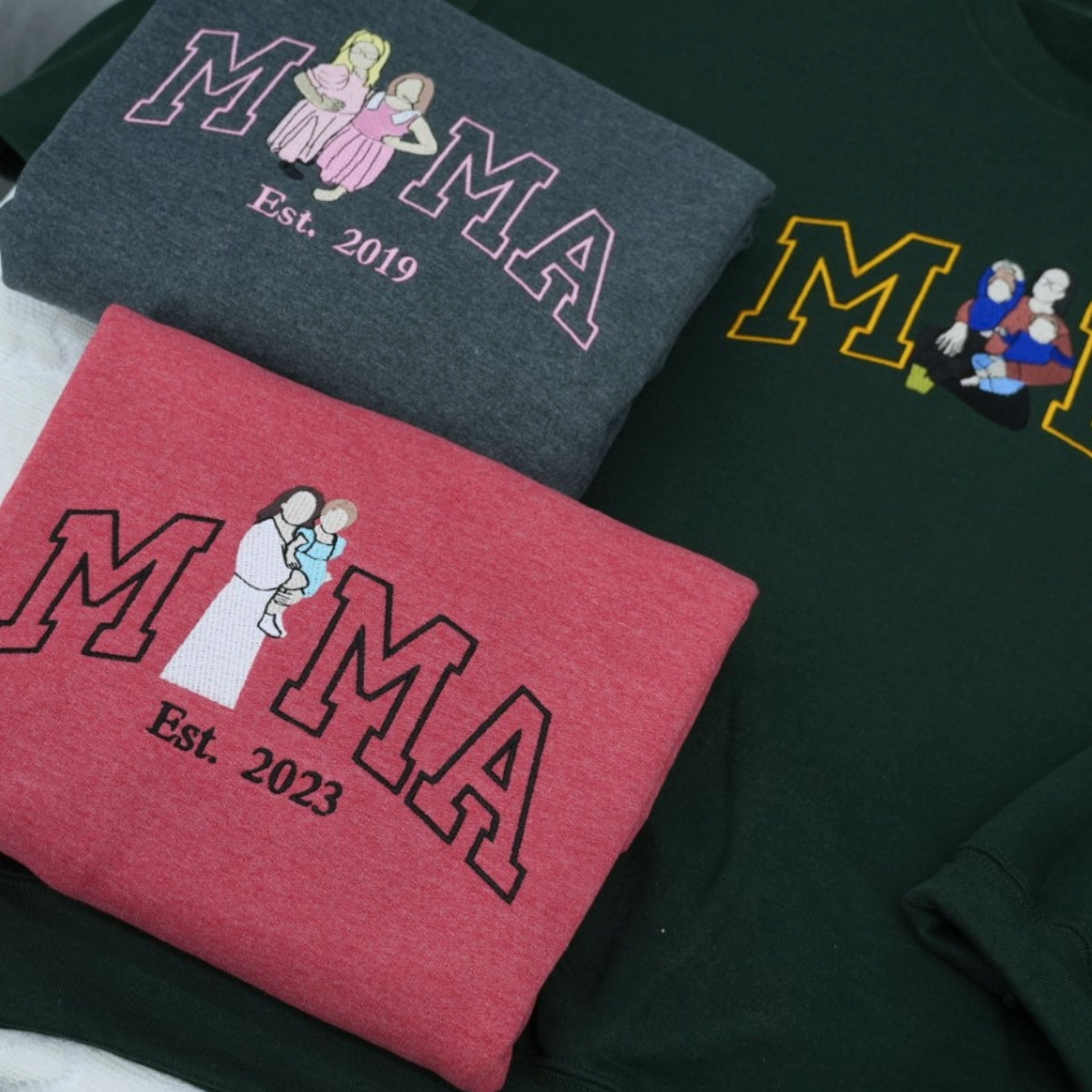 Custom Aunt Hoodies - Auntie Embroidered Sweatshirts - Perfect New Aunt Gift