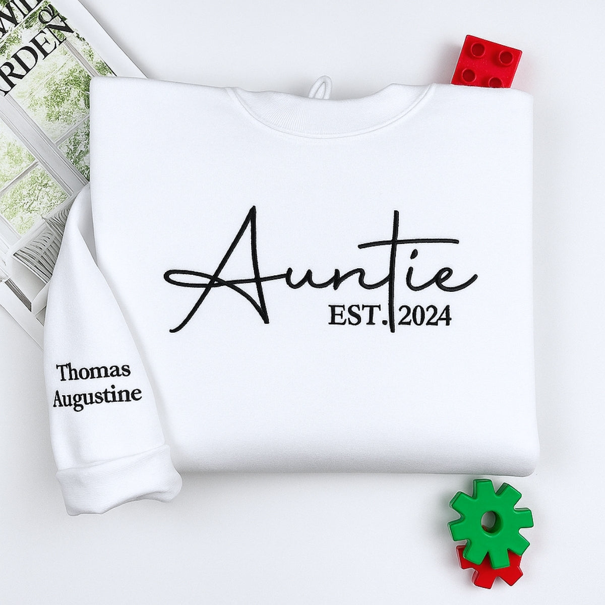 Custom Auntie Sweatshirts - Personalized Aunt Hoodies with Kids Names - Perfect Aunt Gift