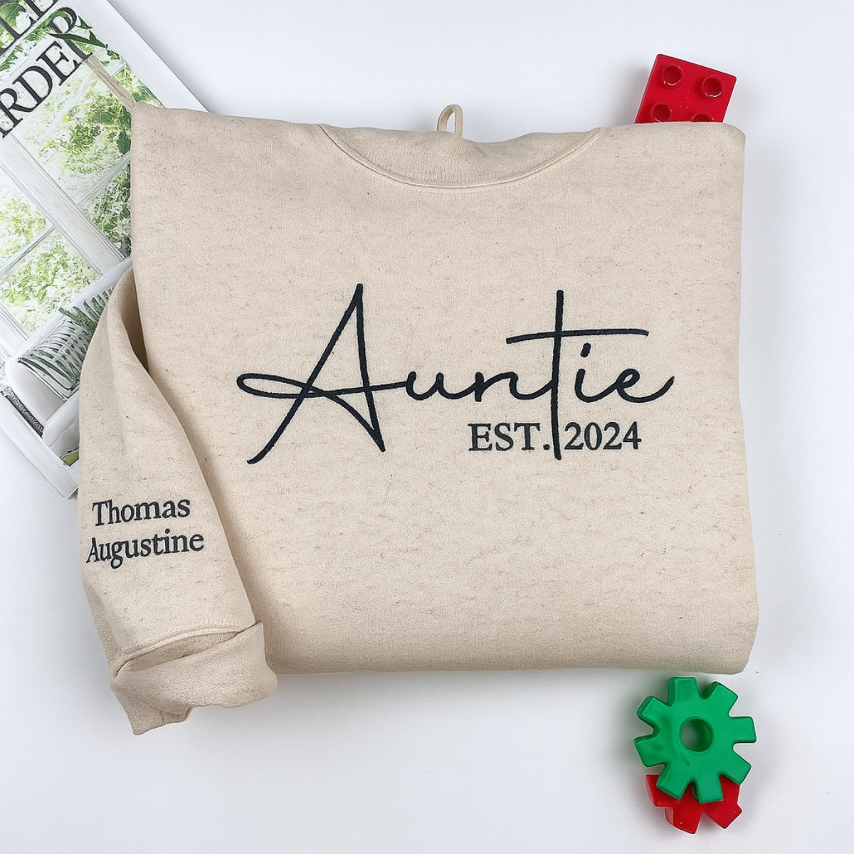 Custom Auntie Sweatshirts - Personalized Aunt Hoodies with Kids Names - Perfect Aunt Gift