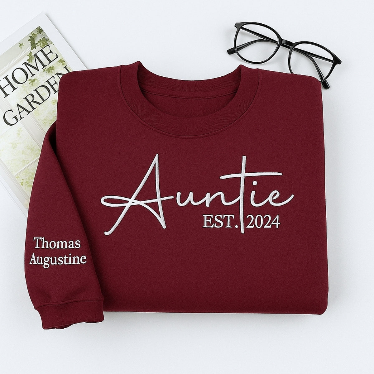 Custom Auntie Sweatshirts - Personalized Aunt Hoodies with Kids Names - Perfect Aunt Gift