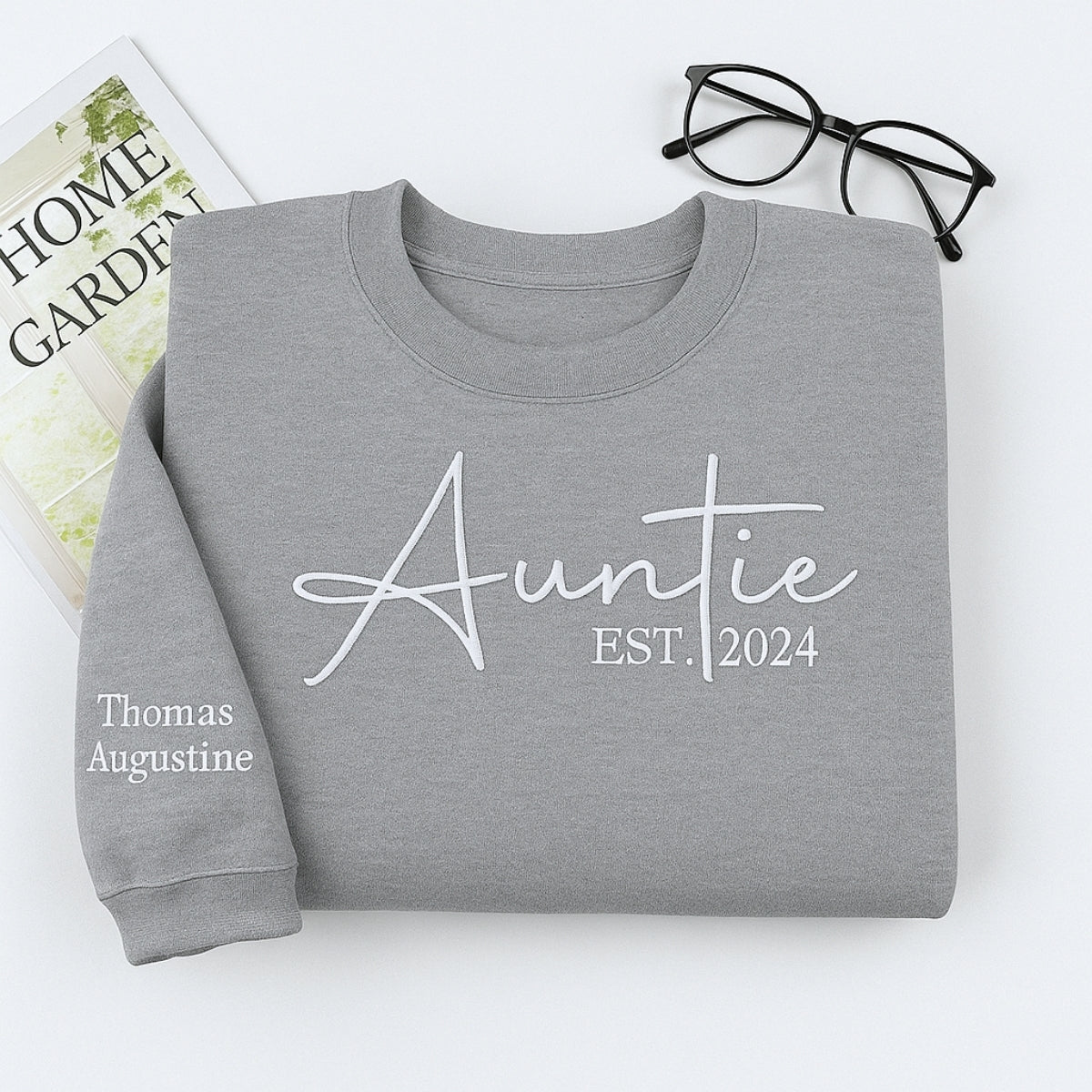Custom Auntie Sweatshirts - Personalized Aunt Hoodies with Kids Names - Perfect Aunt Gift