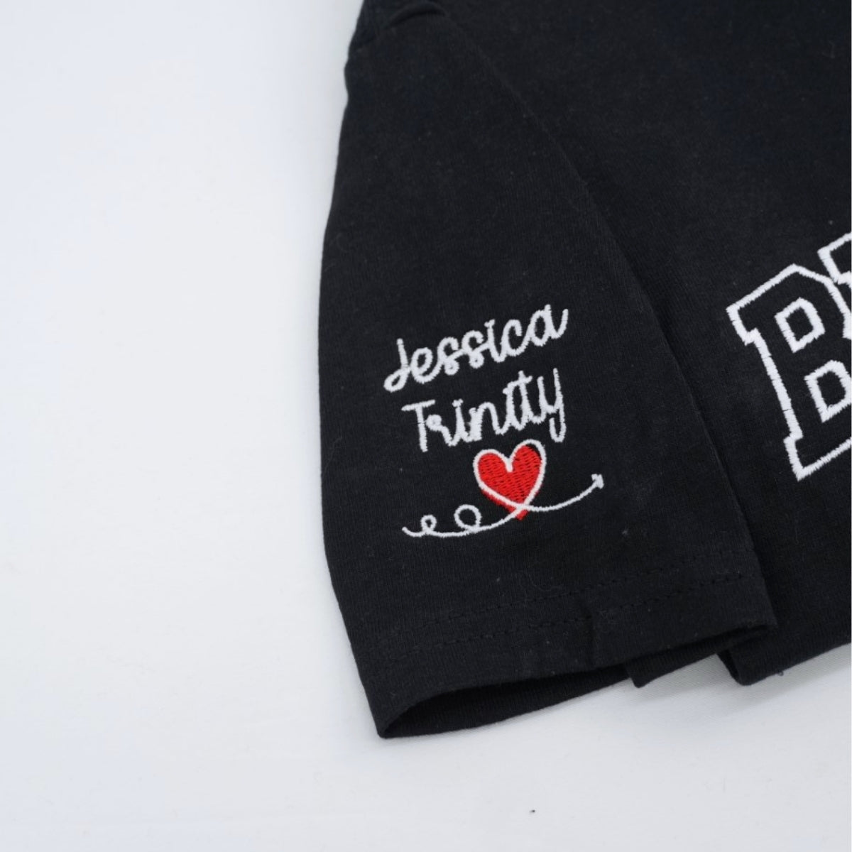 Individuell bestickte Engel- und Dämonenkatze-Kapuzenpullover für Paare