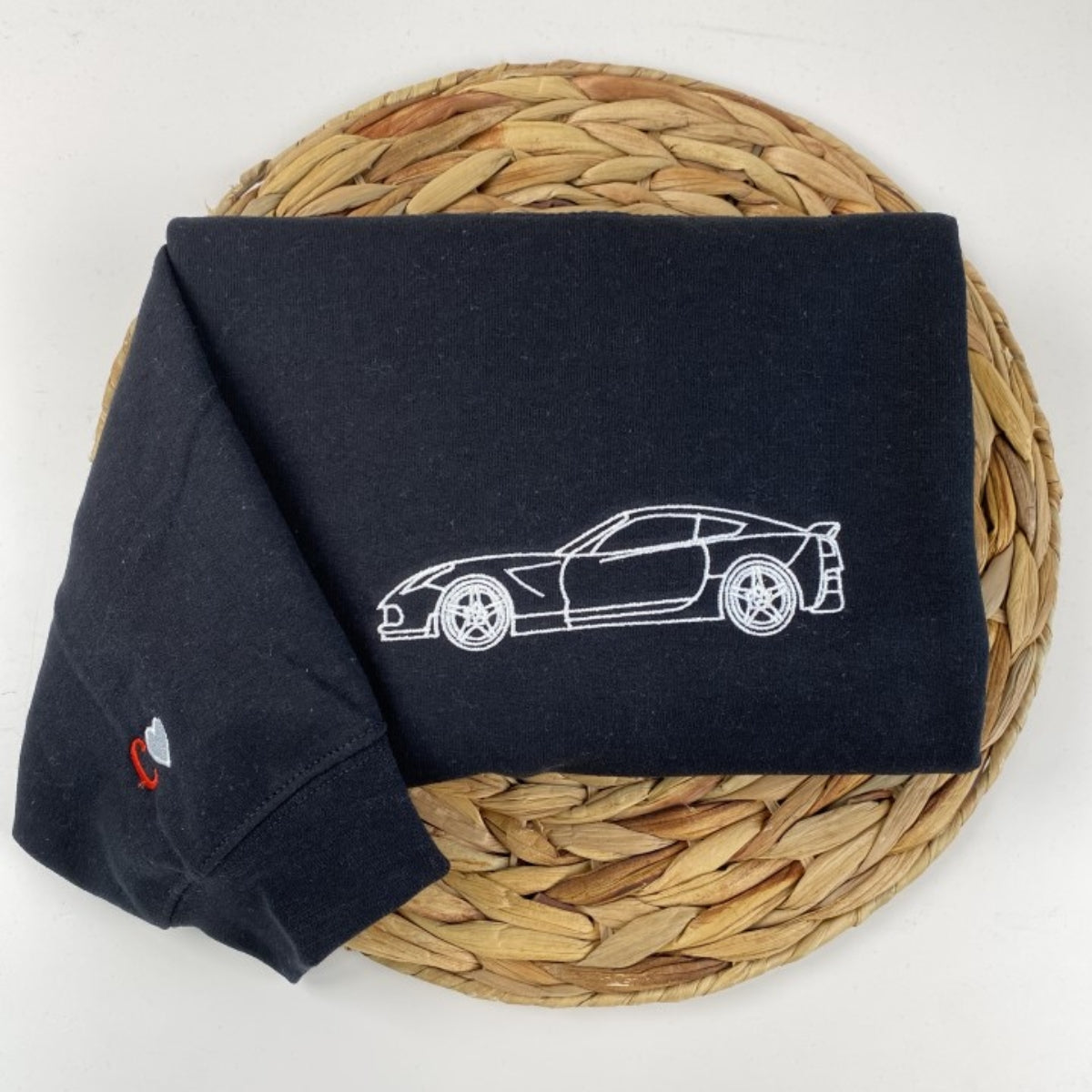 Individuell bestickte Engel- und Dämonenkatze-Kapuzenpullover für Paare