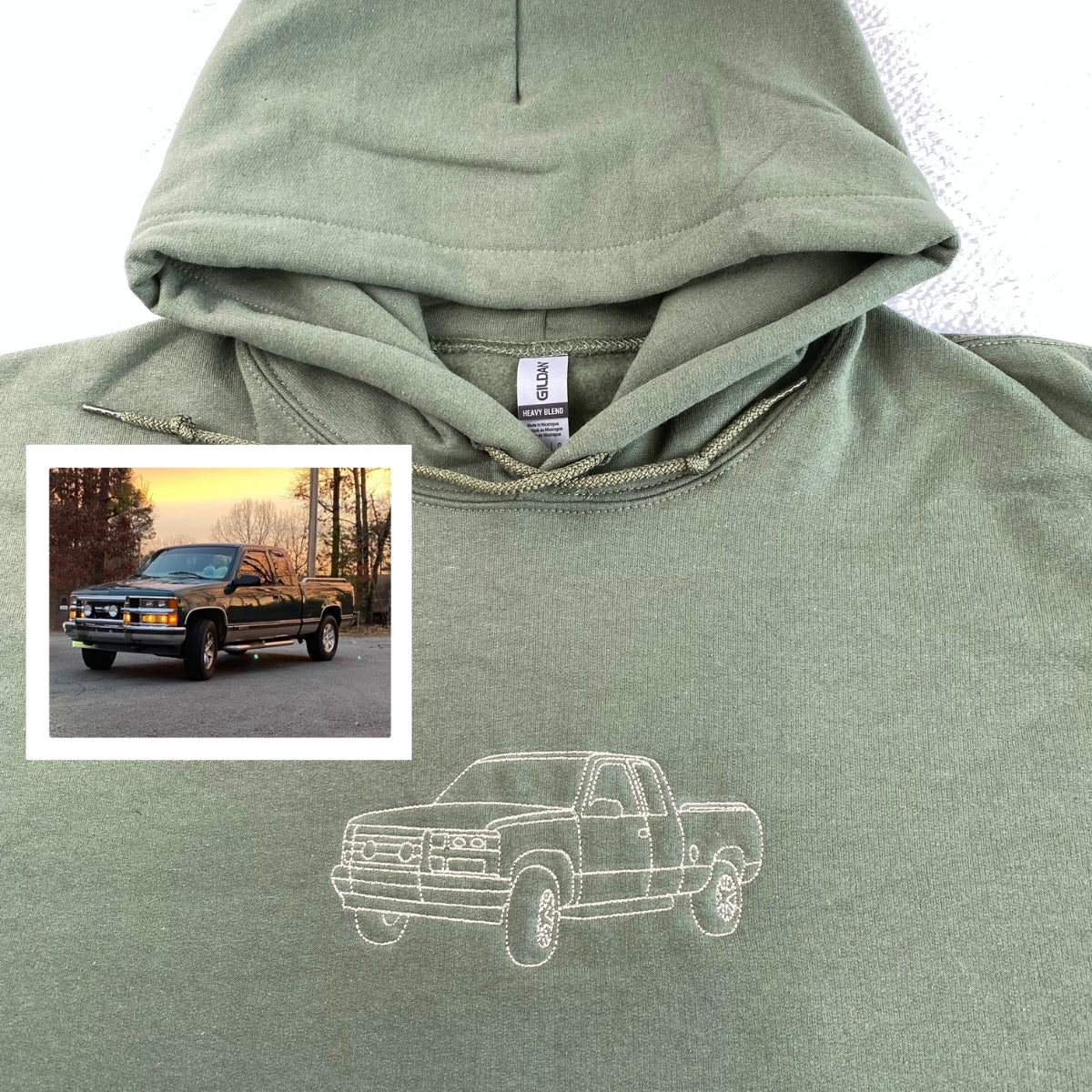 Individuell bestickte Engel- und Dämonenkatze-Kapuzenpullover für Paare