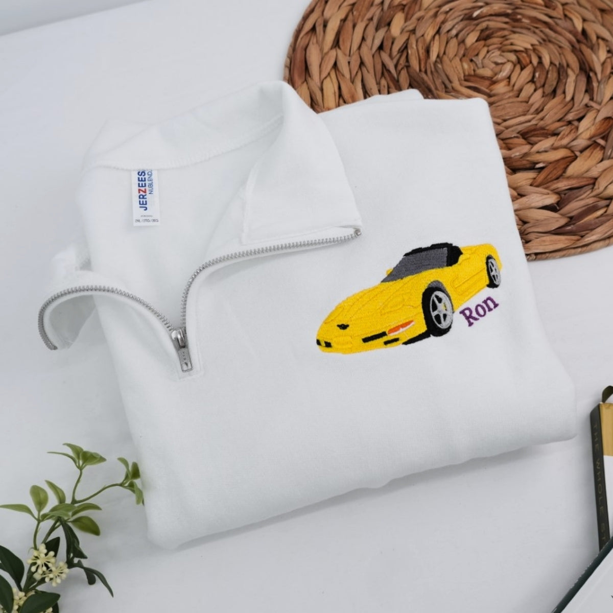 Individuell bestickte Engel- und Dämonenkatze-Kapuzenpullover für Paare