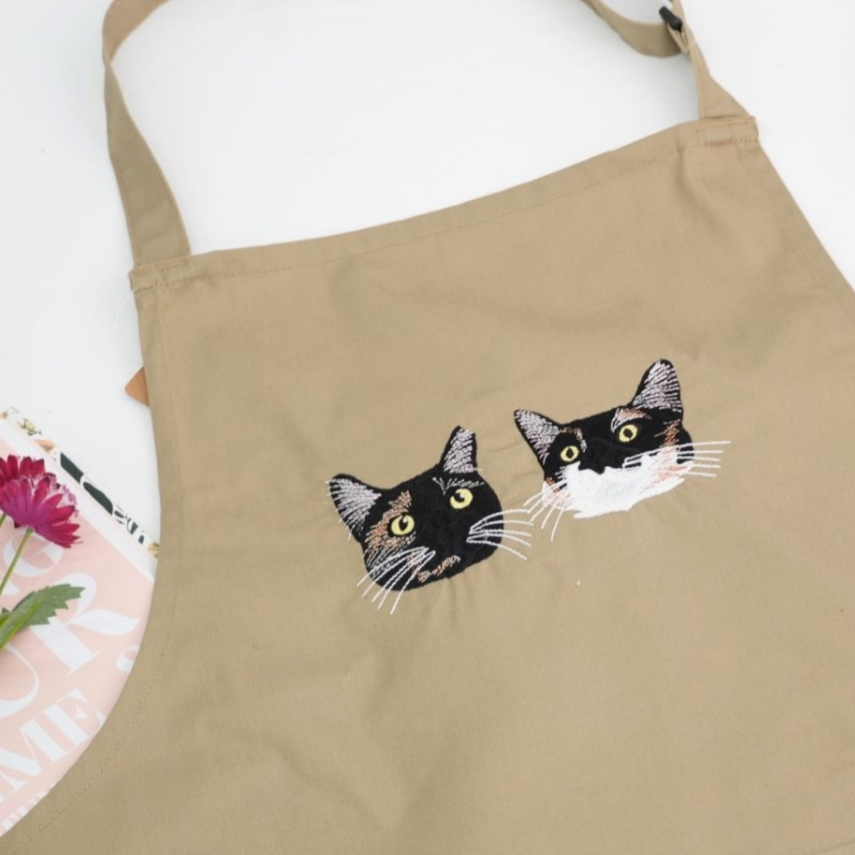 Individuell bestickte Engel- und Dämonenkatze-Kapuzenpullover für Paare