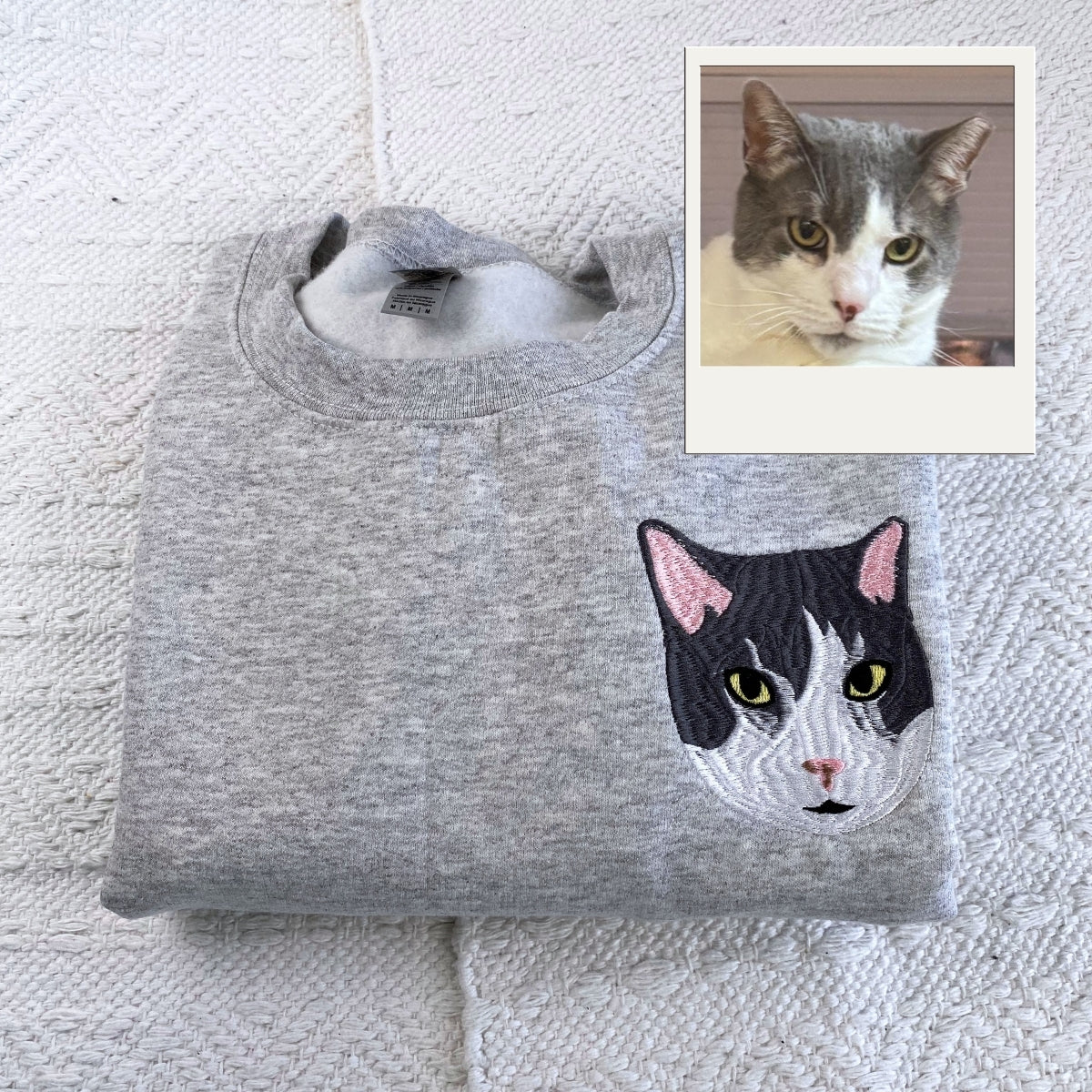 Individuell bestickte Engel- und Dämonenkatze-Kapuzenpullover für Paare