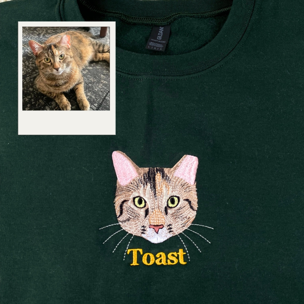 Individuell bestickte Engel- und Dämonenkatze-Kapuzenpullover für Paare