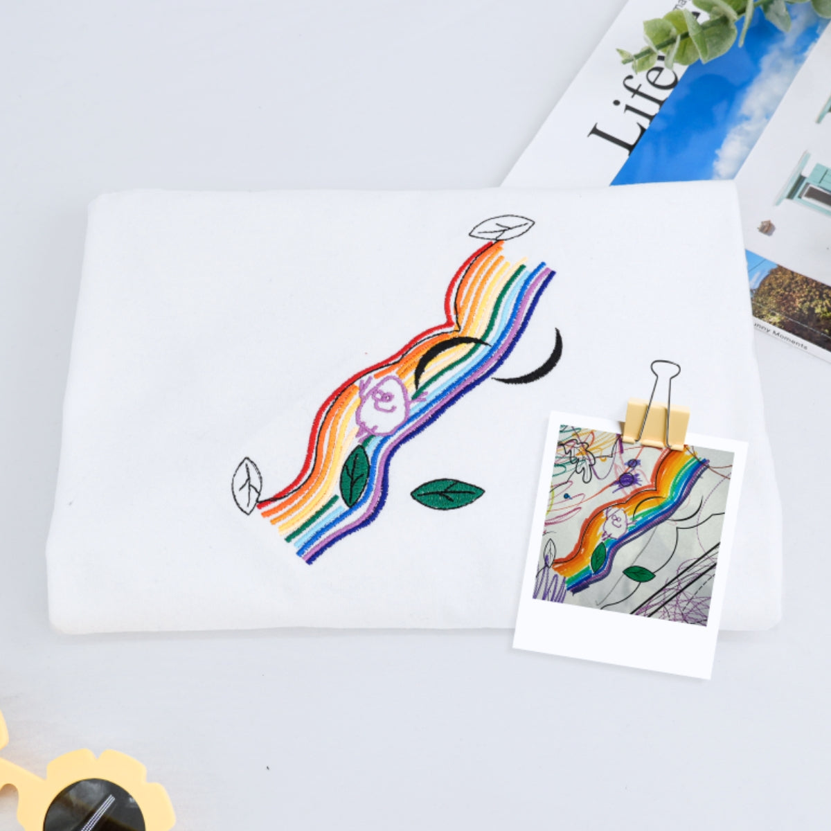 Individuell bestickte Engel- und Dämonenkatze-Kapuzenpullover für Paare