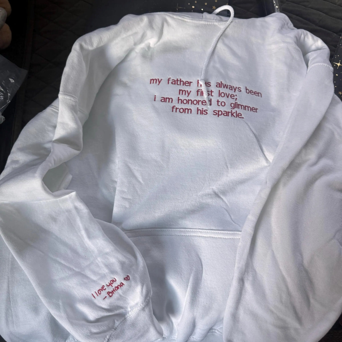 Individuell bestickte Engel- und Dämonenkatze-Kapuzenpullover für Paare