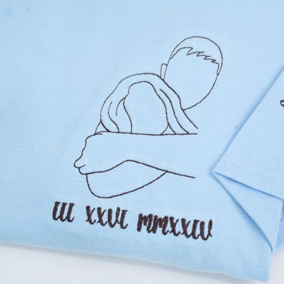 Individuell bestickte Engel- und Dämonenkatze-Kapuzenpullover für Paare