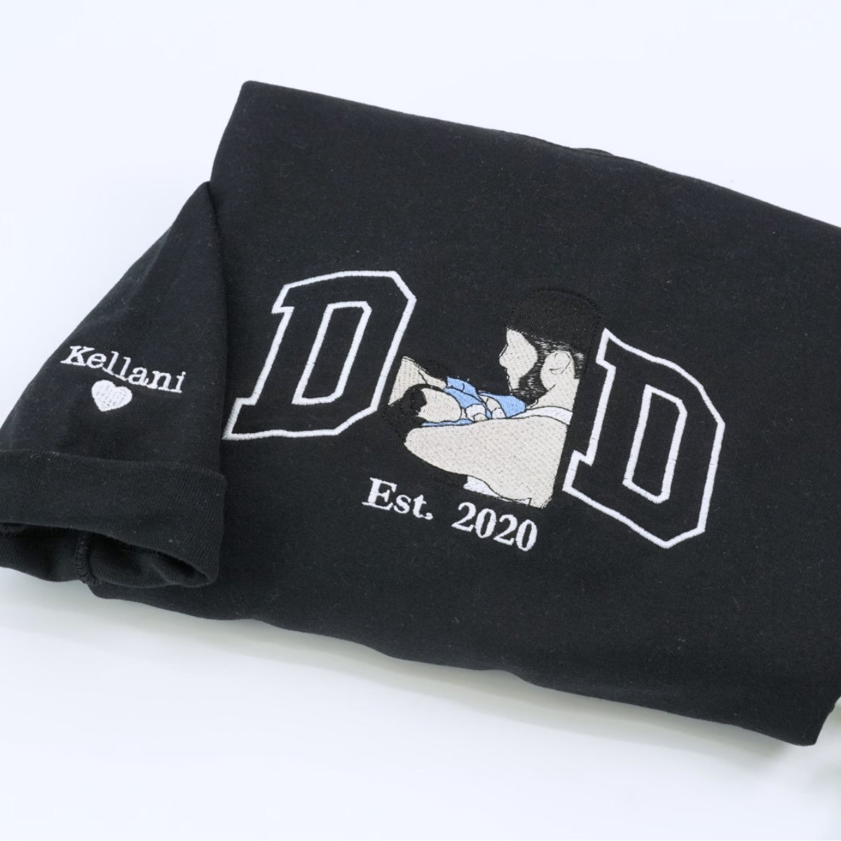 Individuell bestickte Engel- und Dämonenkatze-Kapuzenpullover für Paare