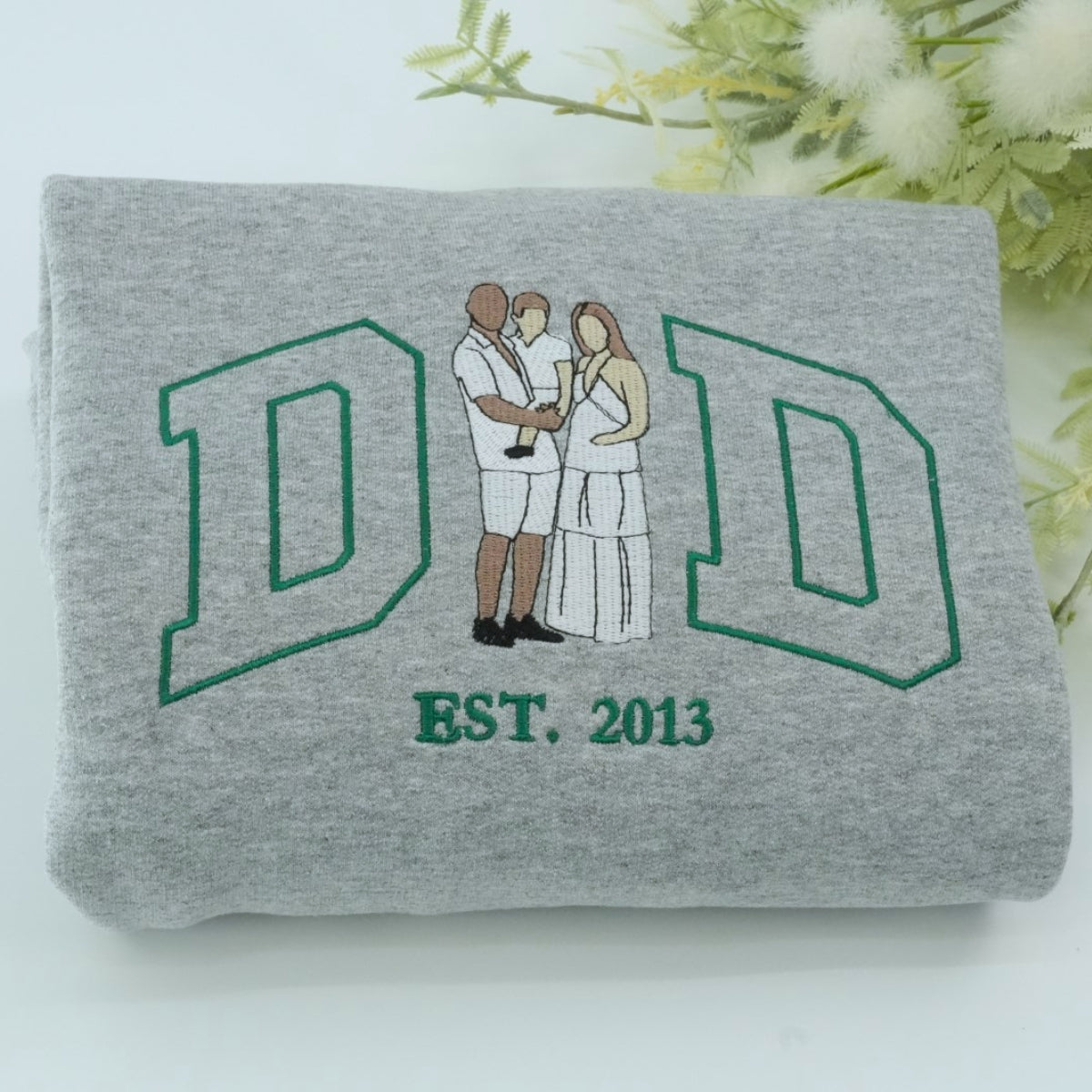 Individuell bestickte Engel- und Dämonenkatze-Kapuzenpullover für Paare