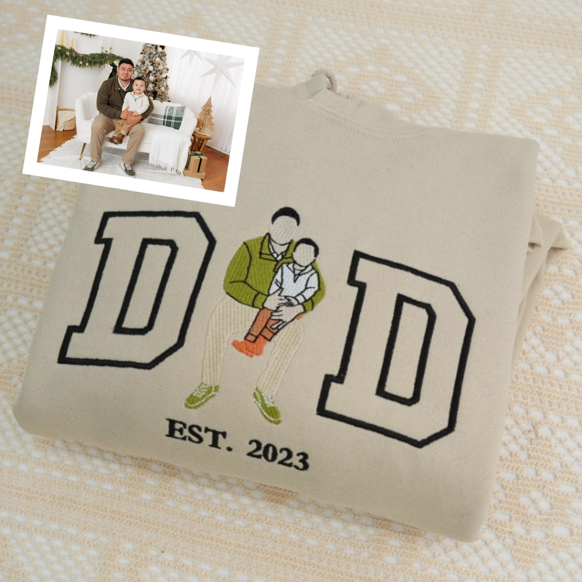 Individuell bestickte Engel- und Dämonenkatze-Kapuzenpullover für Paare