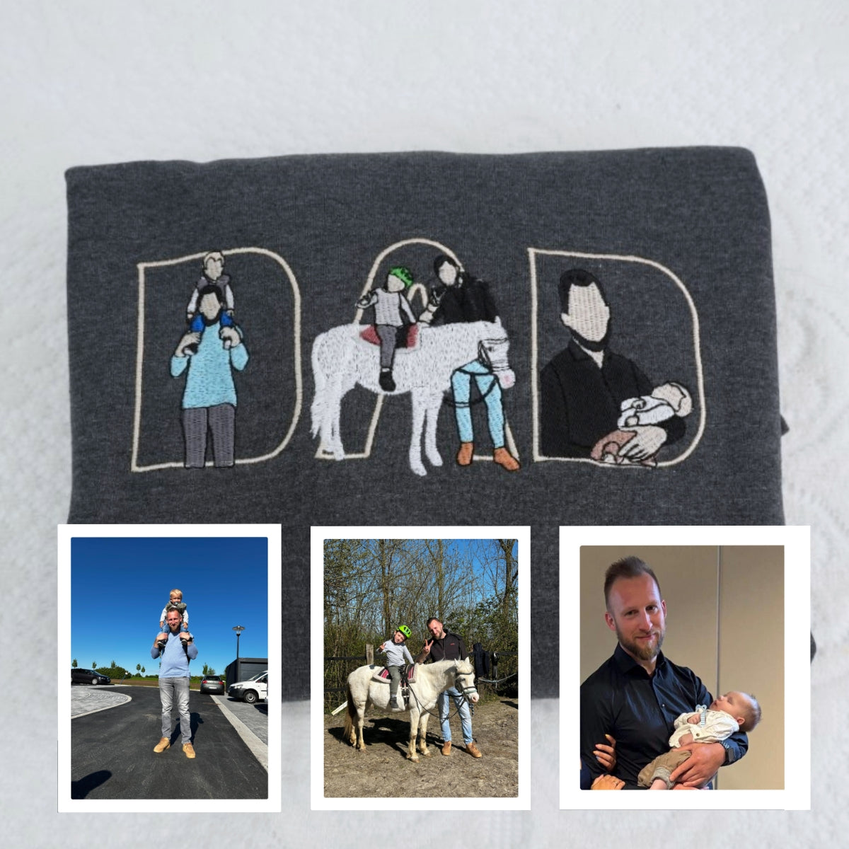 Individuell bestickte Engel- und Dämonenkatze-Kapuzenpullover für Paare