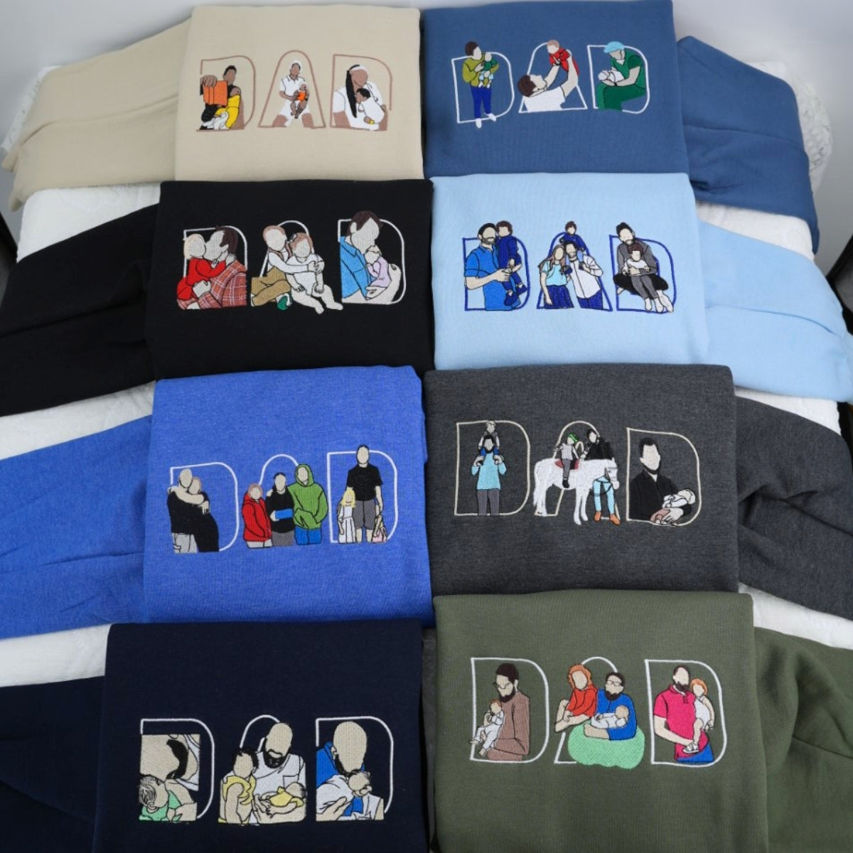 Individuell bestickte Engel- und Dämonenkatze-Kapuzenpullover für Paare