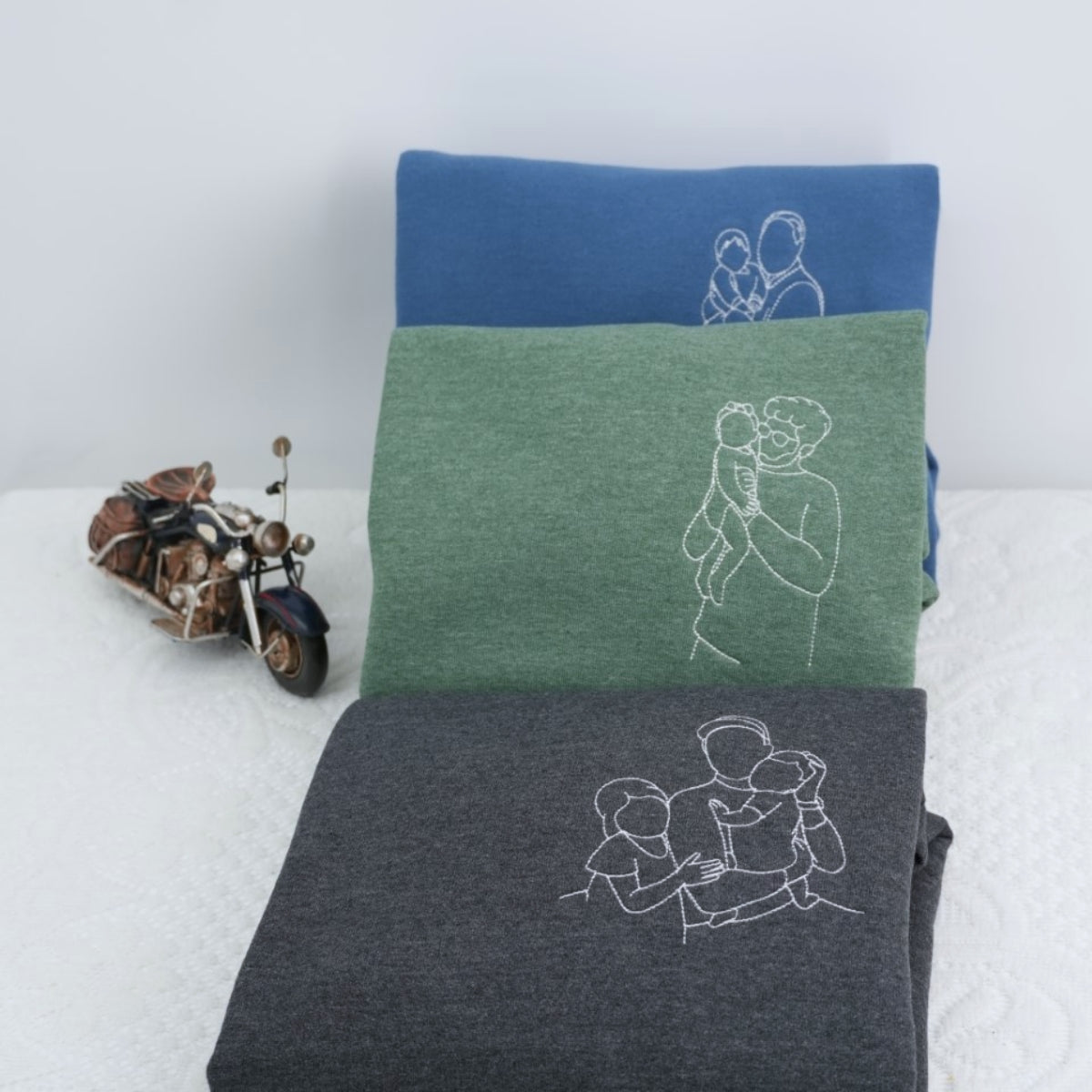 Individuell bestickte Engel- und Dämonenkatze-Kapuzenpullover für Paare