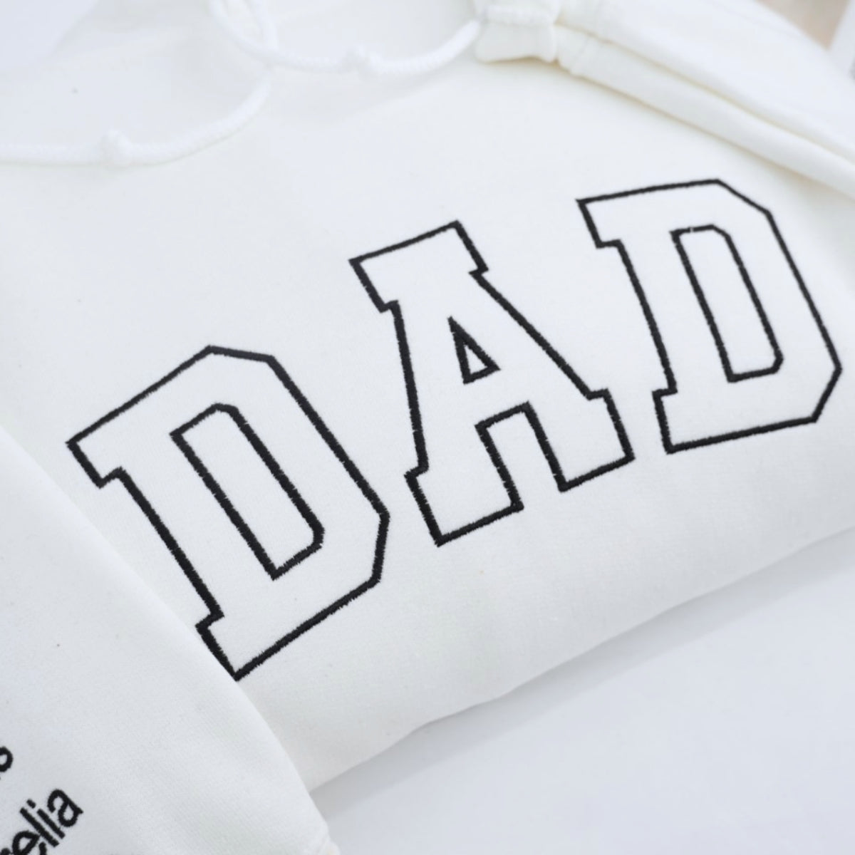Custom Dad Hoodies - New Father Embroidered Sweatshirts with Child Name - Perfect First Father's Day Gift