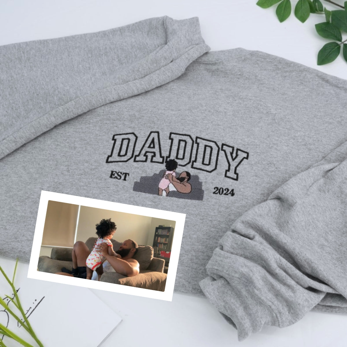Sweats à capuche assortis brodés personnalisés avec ange et chat démon pour couples