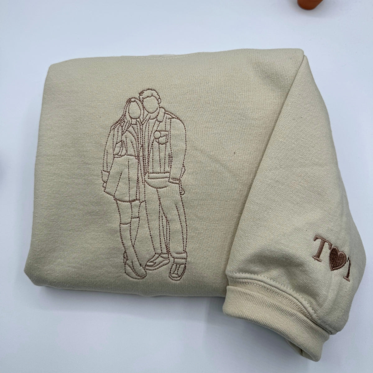 Individuell bestickte Engel- und Dämonenkatze-Kapuzenpullover für Paare