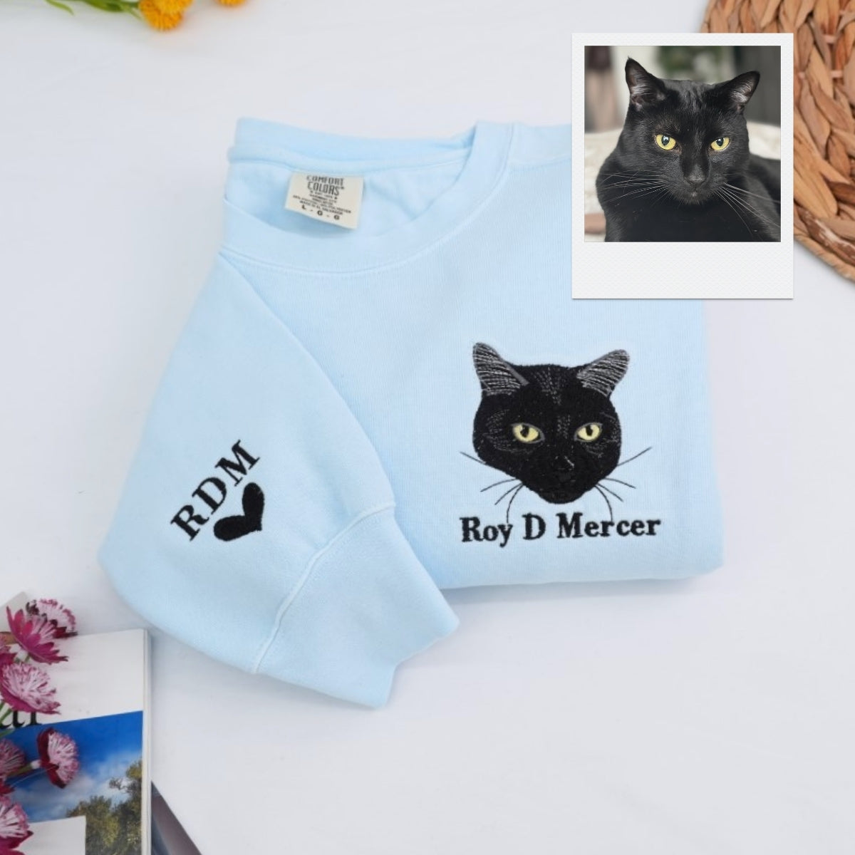 Sweats à capuche assortis brodés personnalisés avec ange et chat démon pour couples