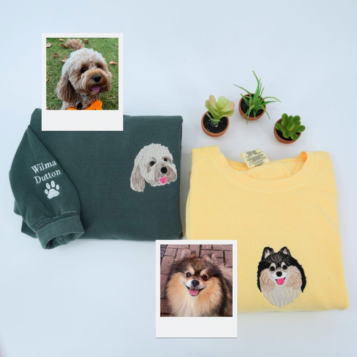 Individuell bestickte Engel- und Dämonenkatze-Kapuzenpullover für Paare