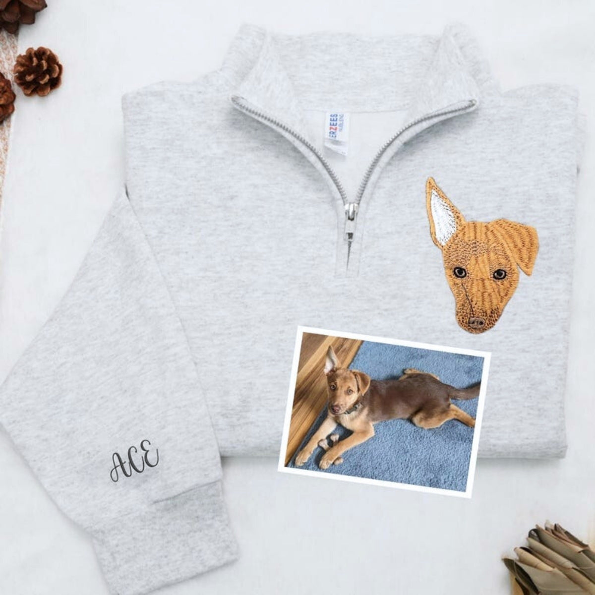 Sweats à capuche assortis brodés personnalisés avec ange et chat démon pour couples