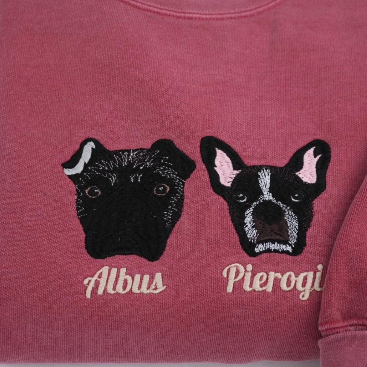 Individuell bestickte Engel- und Dämonenkatze-Kapuzenpullover für Paare