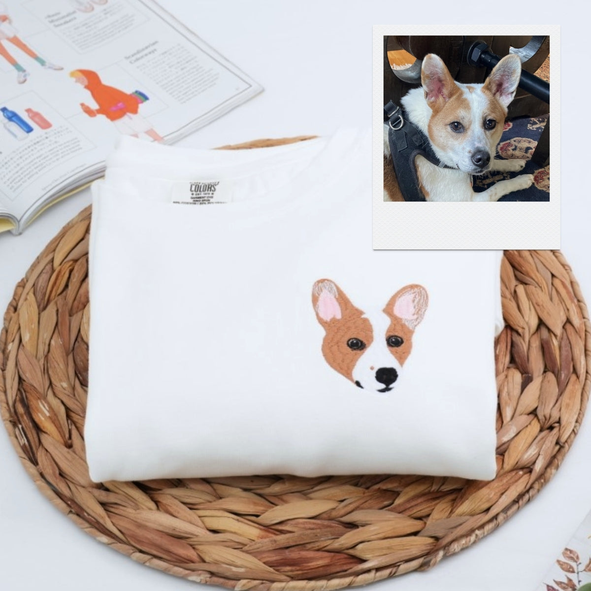 Individuell bestickte Engel- und Dämonenkatze-Kapuzenpullover für Paare