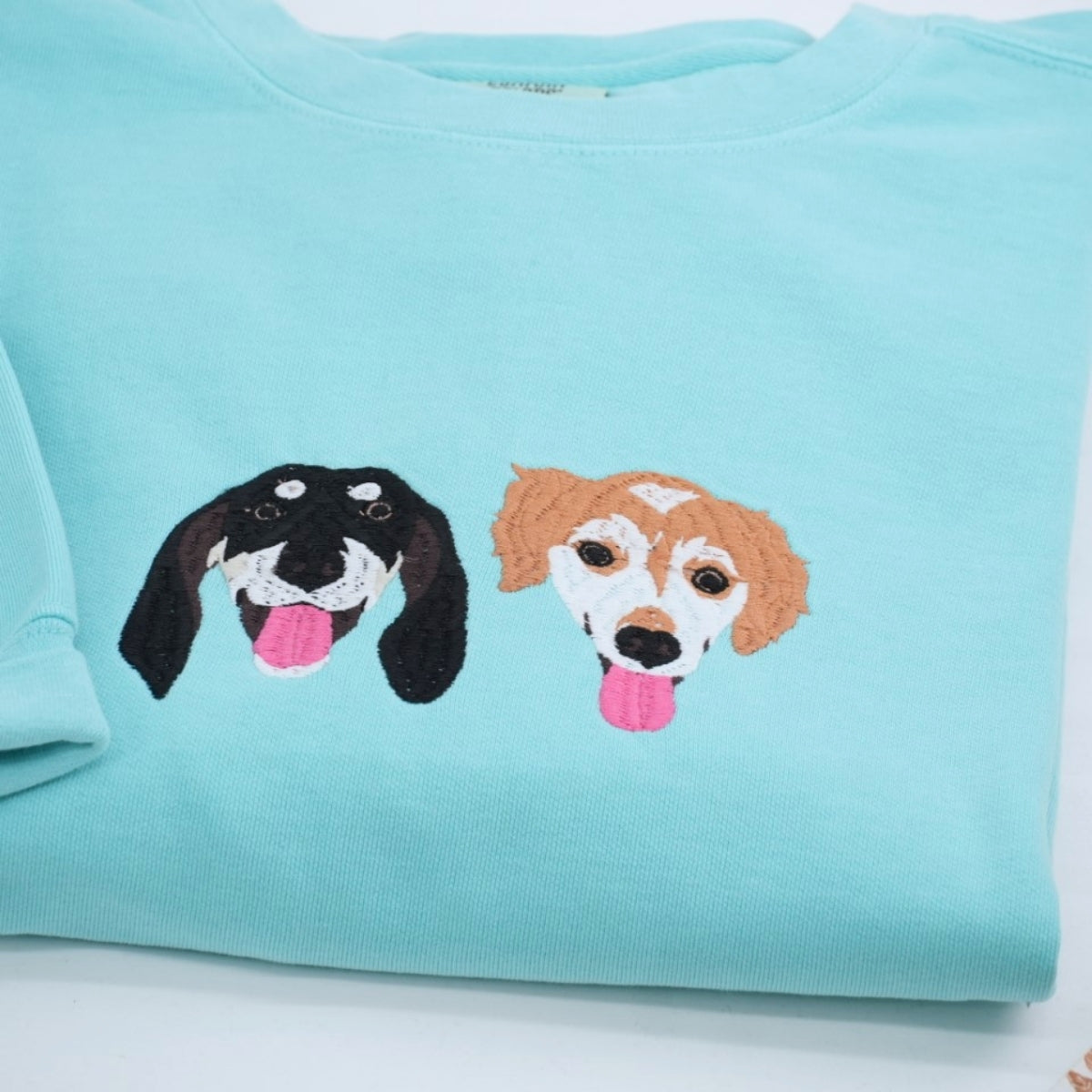 Individuell bestickte Engel- und Dämonenkatze-Kapuzenpullover für Paare