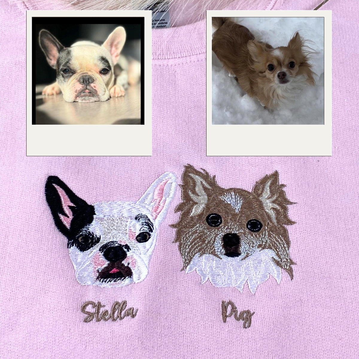 Individuell bestickte Engel- und Dämonenkatze-Kapuzenpullover für Paare